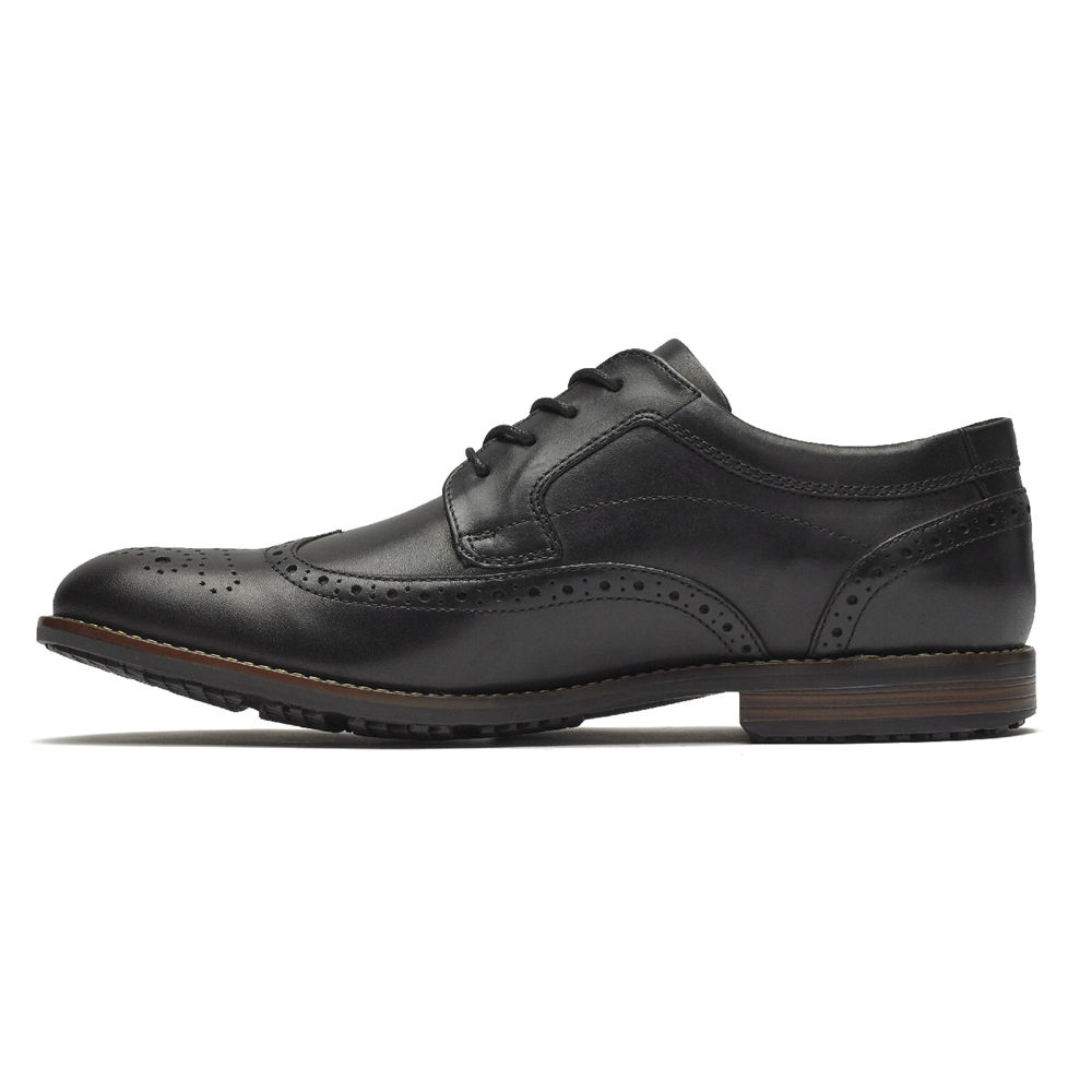 Rockport Snøre Sko Herre Svart - Dustyn Wingtip - JZBL15460